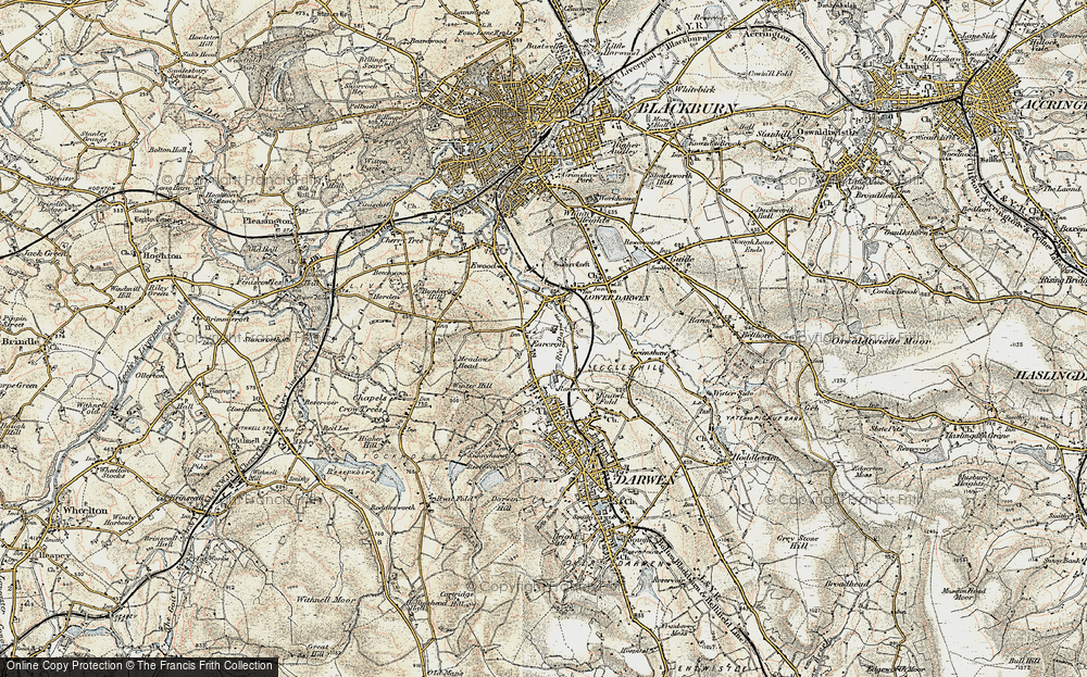 Old Map of Earcroft, 1903 in 1903