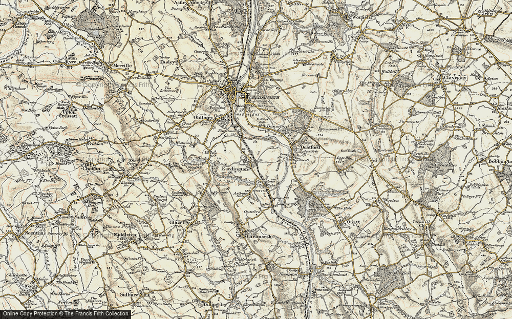 Old Map of Eardington, 1902 in 1902