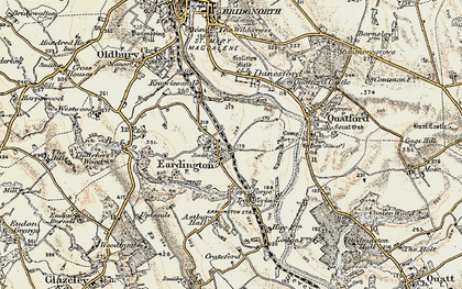 Old map of Eardington in 1902