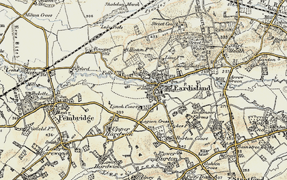 Old map of Eardisland in 1900-1903