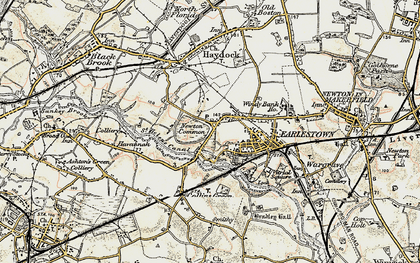 Old map of Earlestown in 1903
