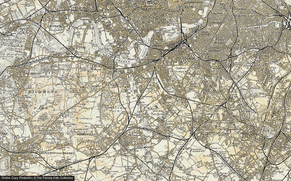Old Map of Earlsfield, 1897-1909 in 1897-1909