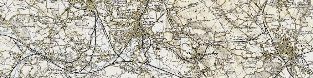 Old map of Earlsheaton in 1903