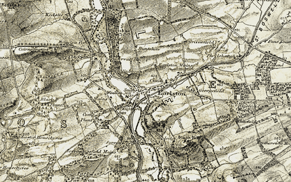 Old map of Whitefield in 1901-1904