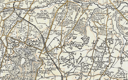 Old map of Earlstone Common in 1897-1900