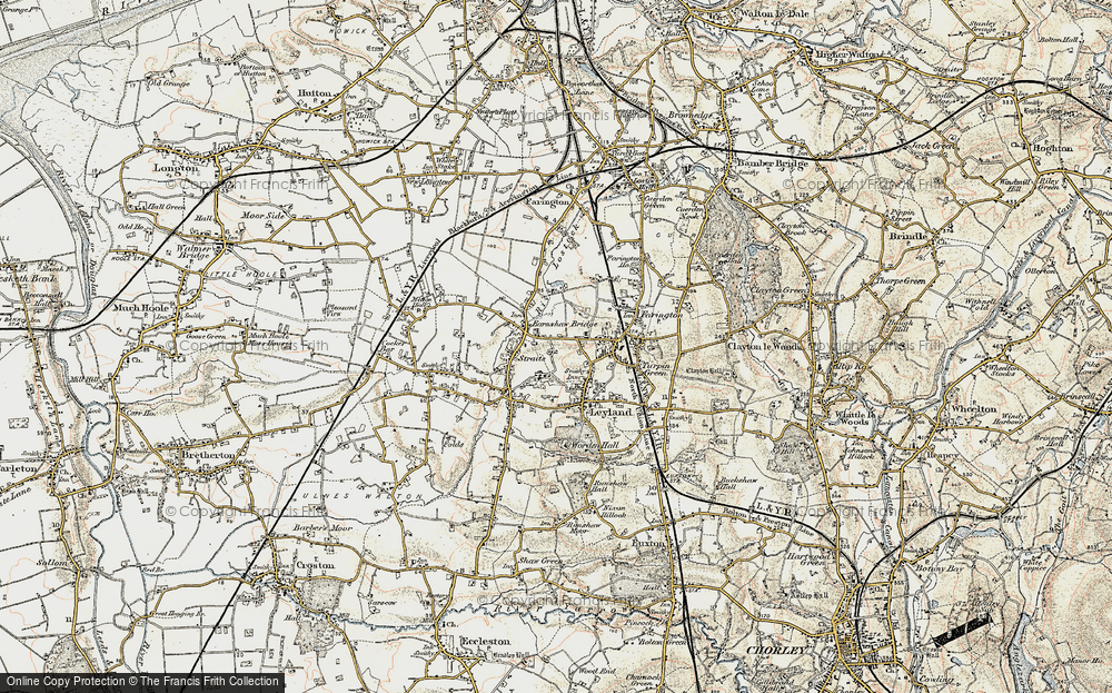 Old Map of Earnshaw Bridge, 1903 in 1903