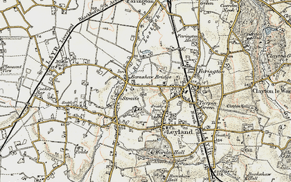 Old map of Earnshaw Bridge in 1903
