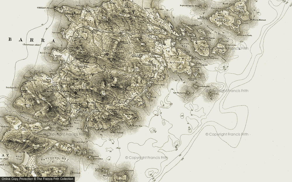 Old Map of Earsairidh, 1911 in 1911