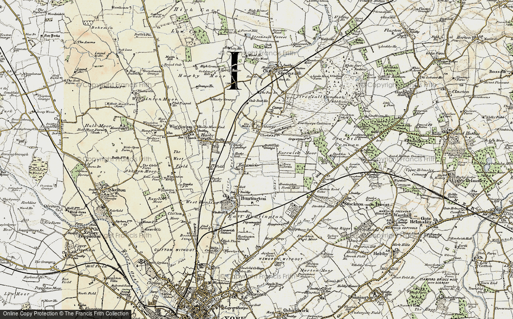 Old Map of Earswick, 1903-1904 in 1903-1904