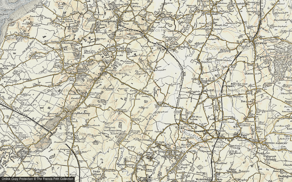 Old Map of Earthcott Green, 1899 in 1899