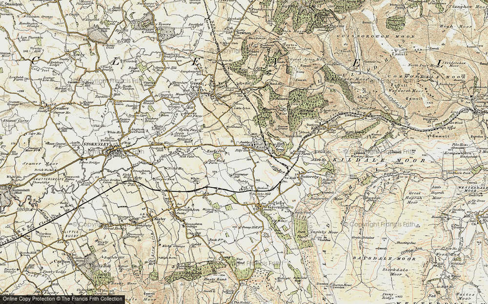 Old Map of Easby, 1903-1904 in 1903-1904