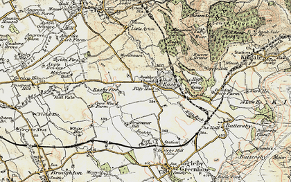 Old map of Easby in 1903-1904