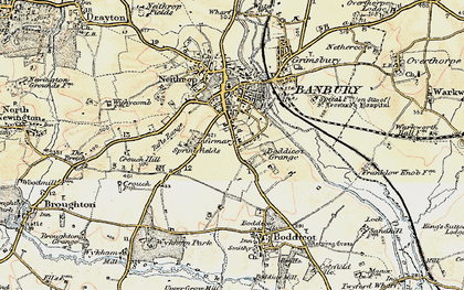 Old map of Easington in 1898-1901