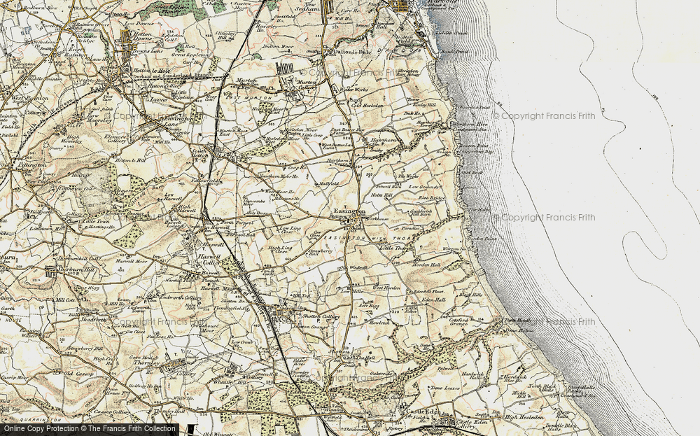 Old Map of Easington, 1901-1904 in 1901-1904