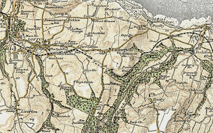 Old map of Boulby Mine in 1903-1904