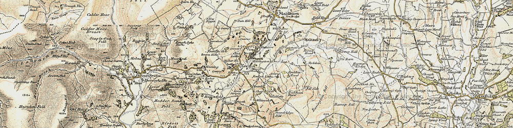 Old map of Brabbin Wood in 1903-1904