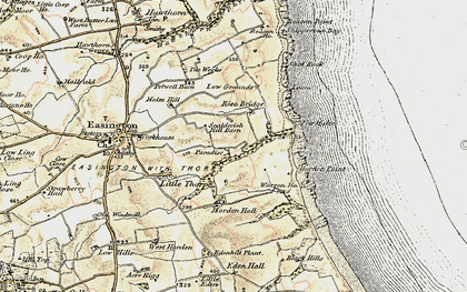Old map of Easington Colliery in 1901-1904