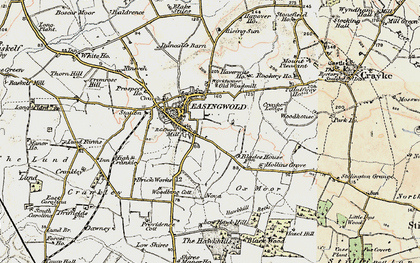 Old map of Easingwold in 1903-1904