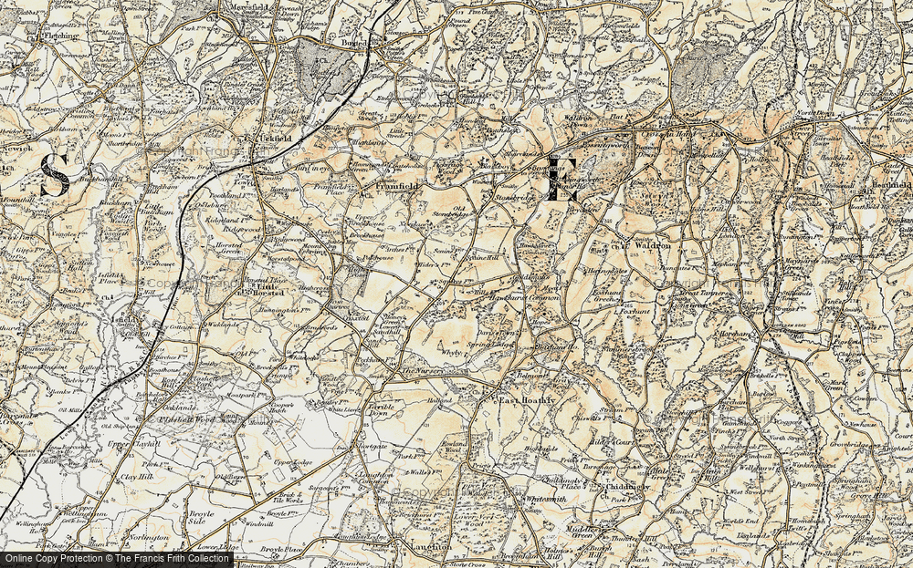 Old Map of Eason's Green, 1898 in 1898