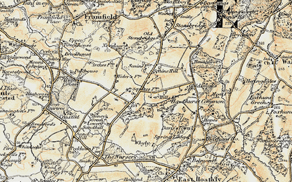 Old map of Eason's Green in 1898