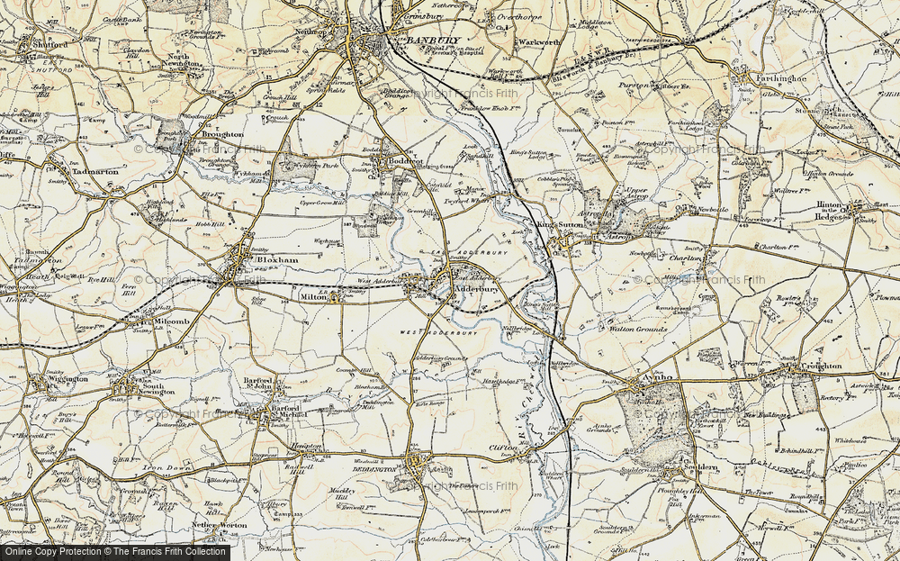 Old Map of East Adderbury, 1898-1901 in 1898-1901