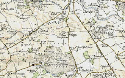 Old map of Winterfield Ho in 1903-1904