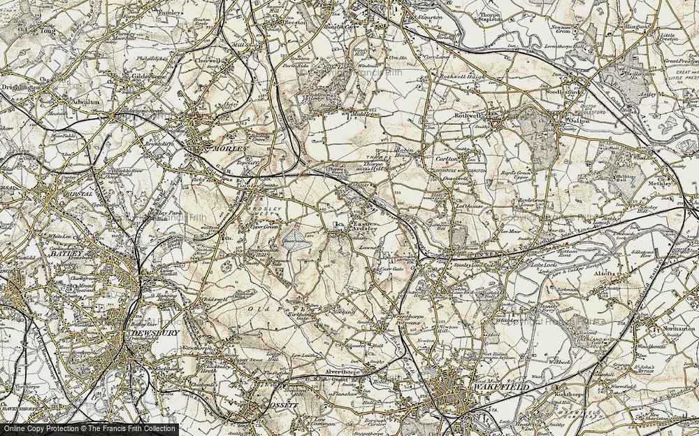 Old Map of East Ardsley, 1903 in 1903