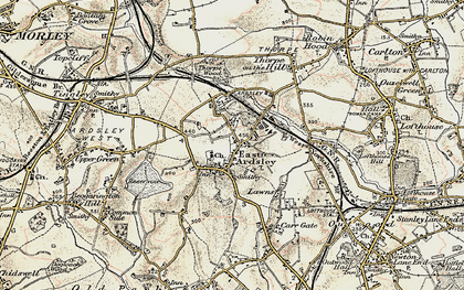 Old map of East Ardsley in 1903