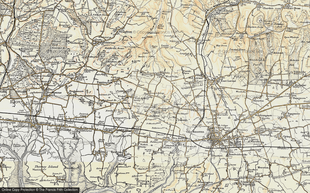 Old Map of East Ashling, 1897-1899 in 1897-1899