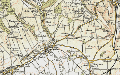 Old map of East Ayton in 1903-1904