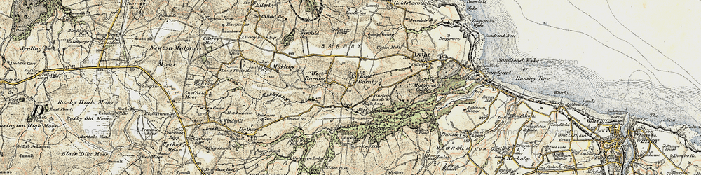 Old map of Andrew Howe in 1903-1904