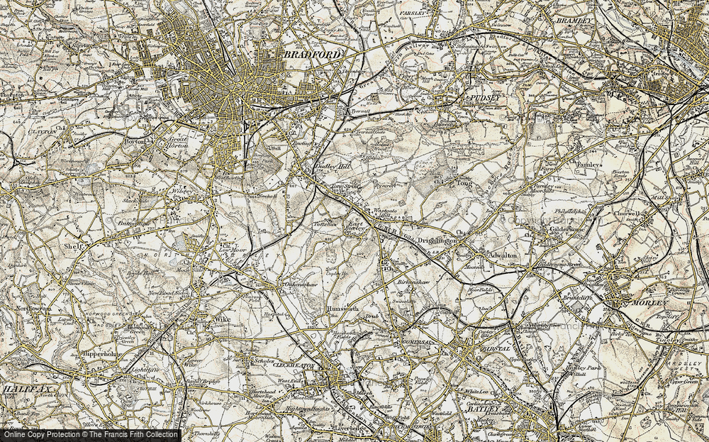 Old Map of East Bierley, 1903 in 1903