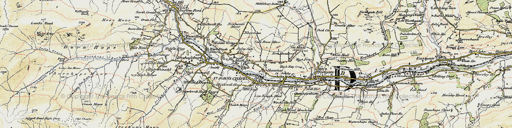 Old map of East Blackdene in 1901-1904
