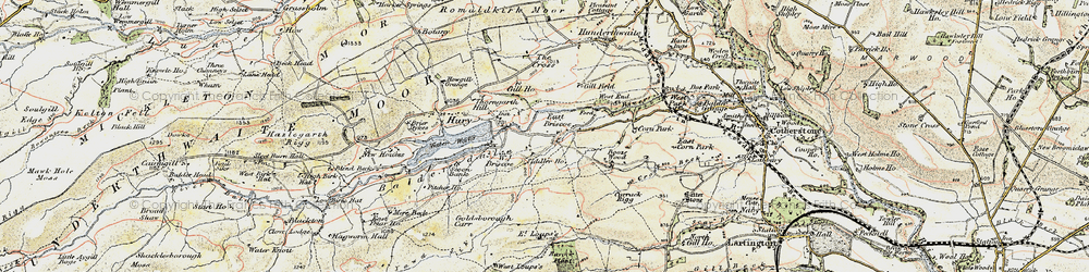Old map of Battle Hill in 1903-1904
