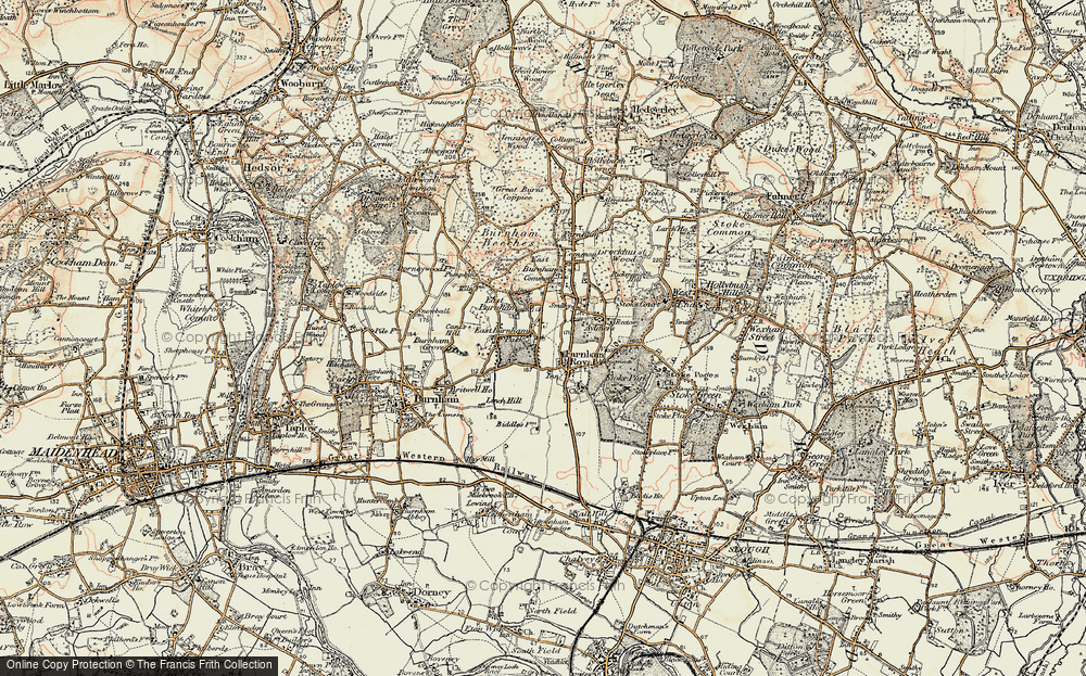 Old Map of East Burnham, 1897-1909 in 1897-1909