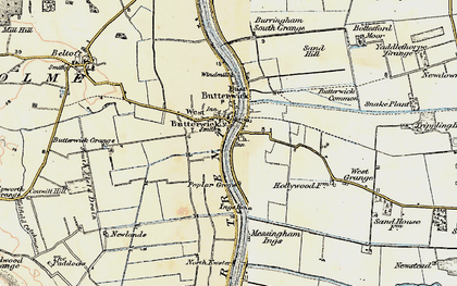 Old map of East Butterwick in 1903