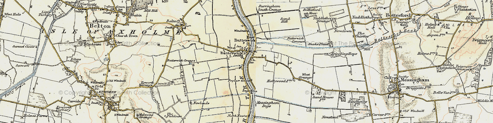 Old map of Butterwick Common in 1903