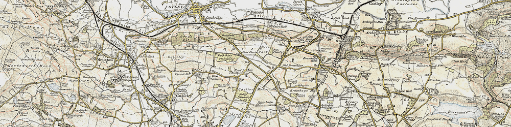 Old map of East Carlton in 1903-1904