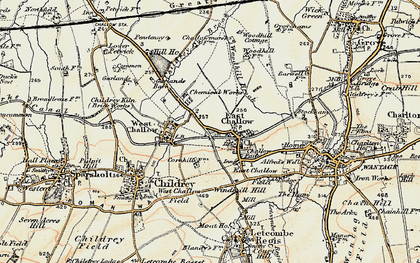 Old map of Windmill Hill in 1897-1899