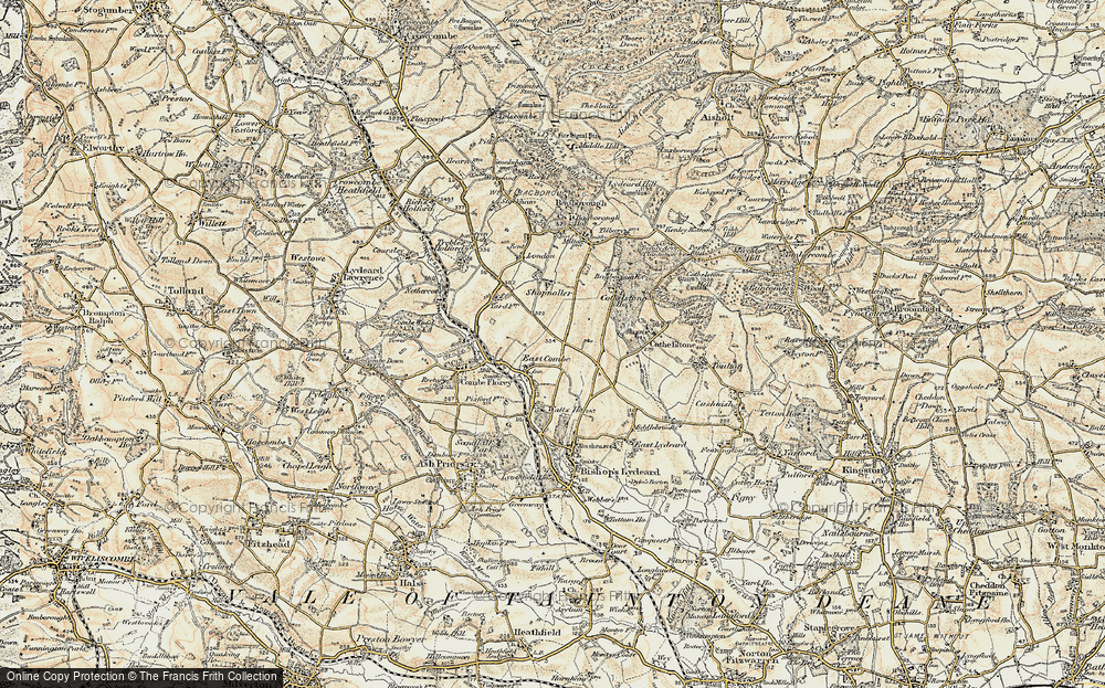 Old Map of East Combe, 1898-1900 in 1898-1900