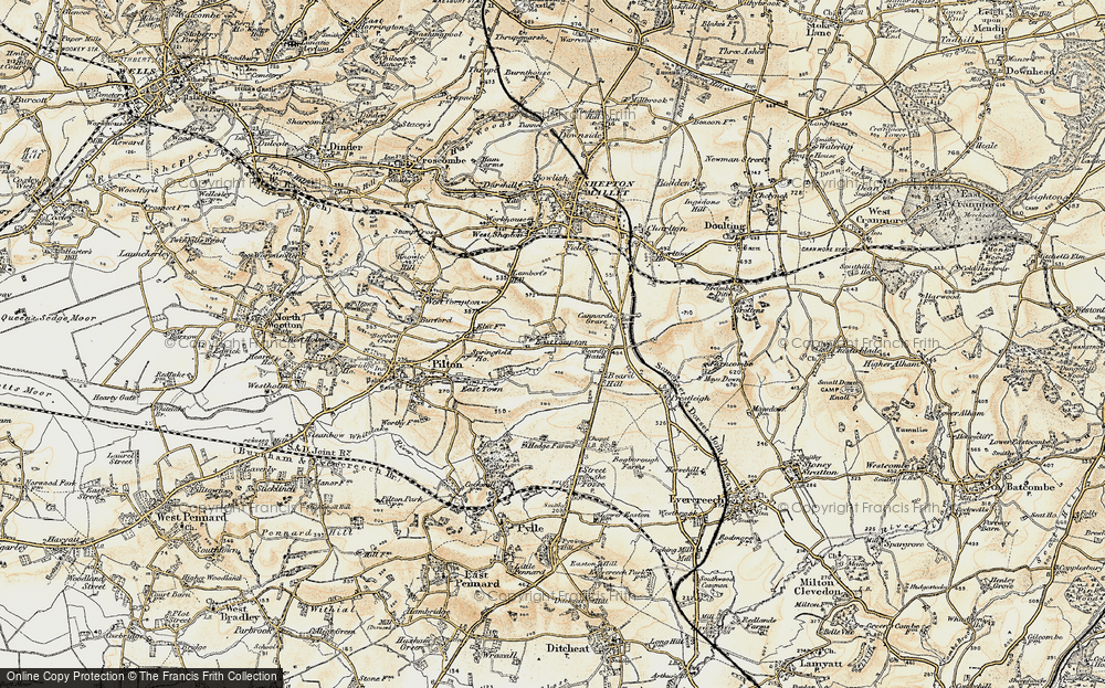 Old Map of East Compton, 1899 in 1899
