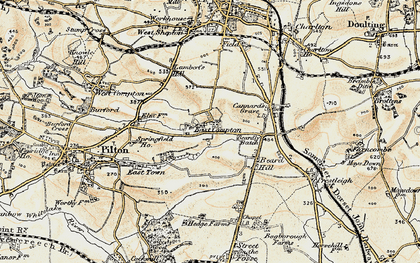 Old map of East Compton in 1899
