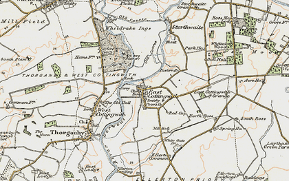 Old map of Wheldrake Ings in 1903