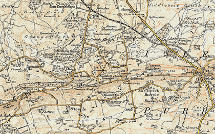 Old map of East Creech in 1899-1909