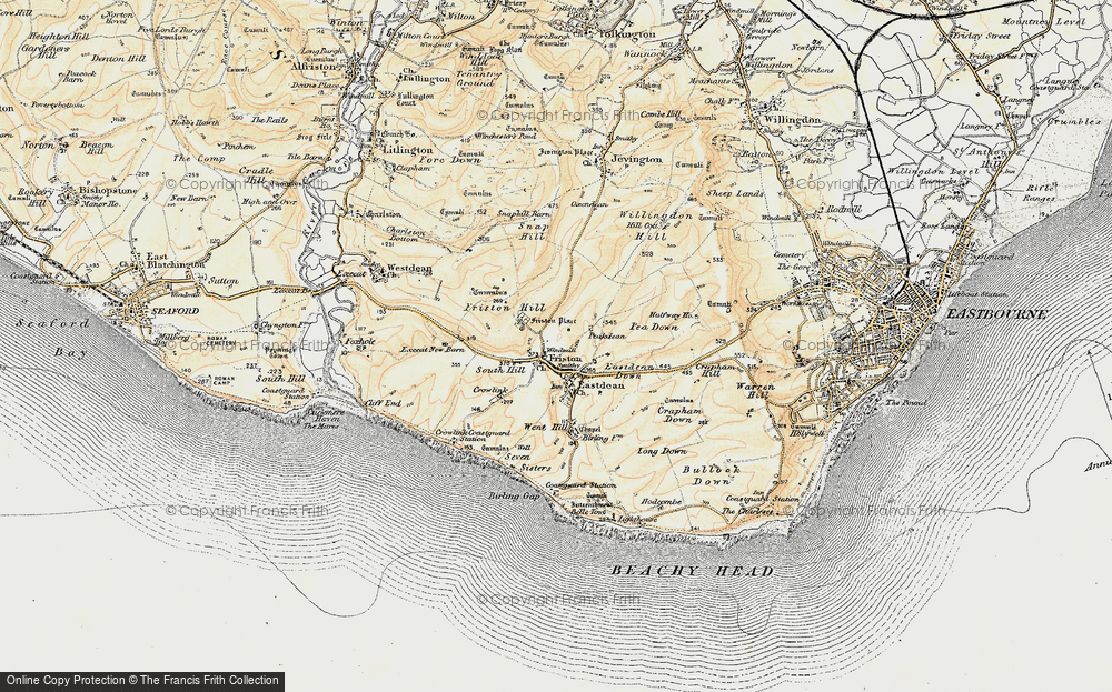 Old Map of East Dean, 1898 in 1898