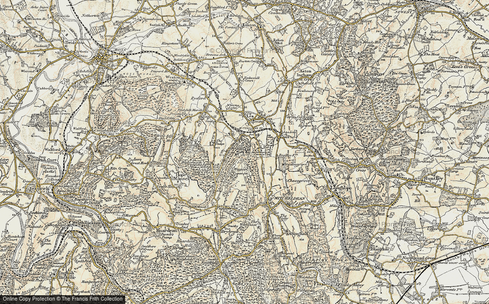 Old Map of East Dean, 1899-1900 in 1899-1900