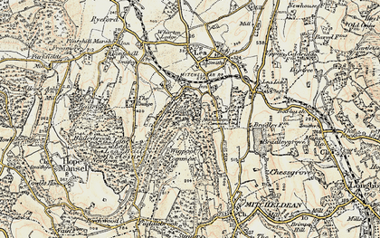 Old map of East Dean in 1899-1900