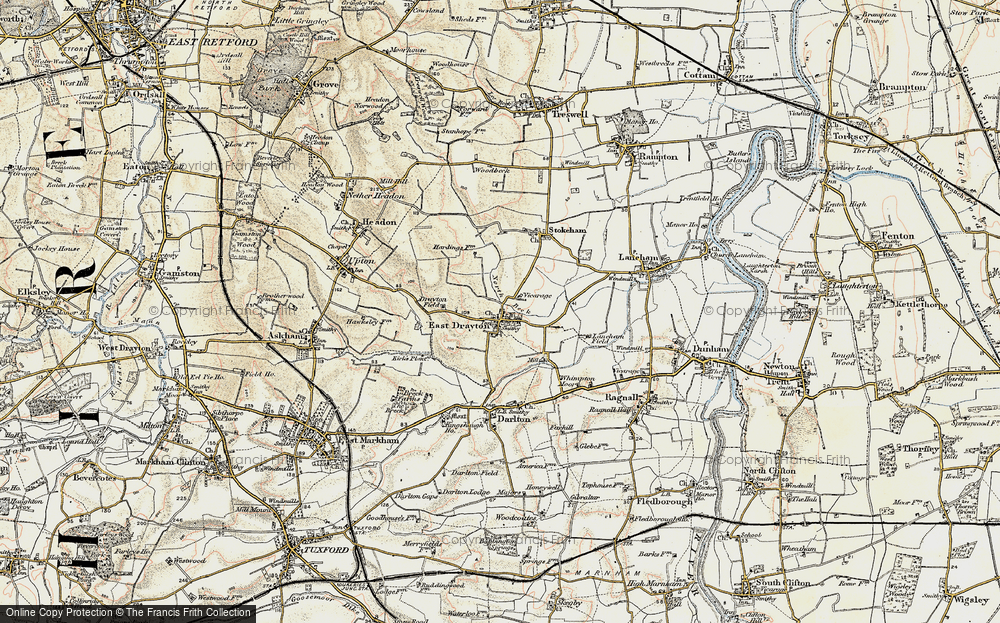 Old Map of East Drayton, 1902-1903 in 1902-1903