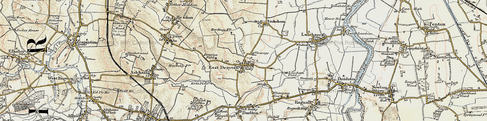 Old map of Whimpton Moor in 1902-1903
