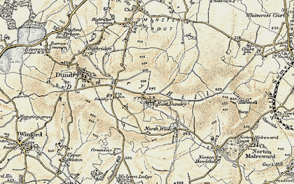 Old map of East Dundry in 1899